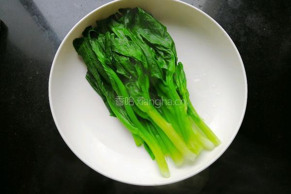 白灼菜心的做法图解6