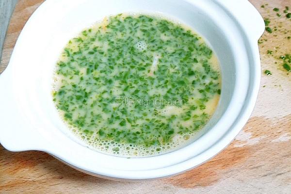 虾皮碎菜鸡蛋羹（周岁以上宝宝菜谱）的做法图解4