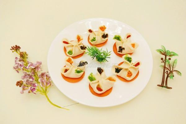 新文美食 四喜蒸饺的做法图解16