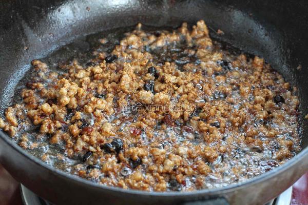 酱烧肉末豆腐的做法图解5
