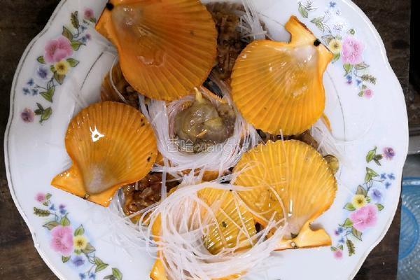 蒜蓉（菜脯珠）粉丝扇贝的做法图解4
