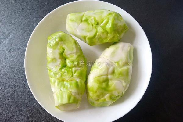 蒜末炒抱子芥的做法图解2