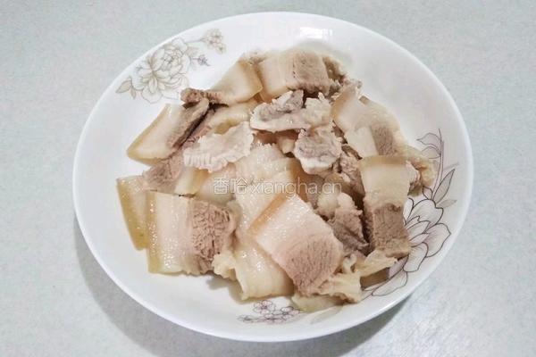 甜椒木耳回锅肉的做法图解4