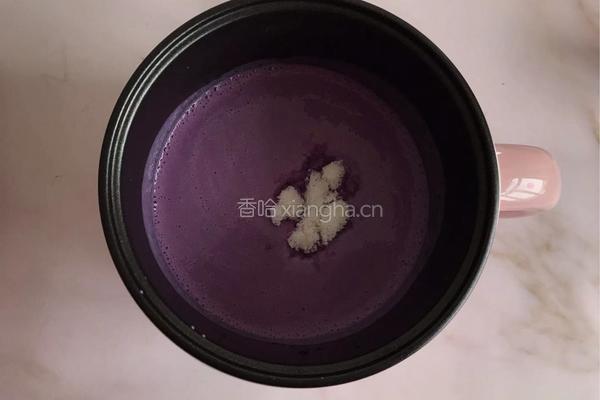 奶香紫薯小方的做法图解6