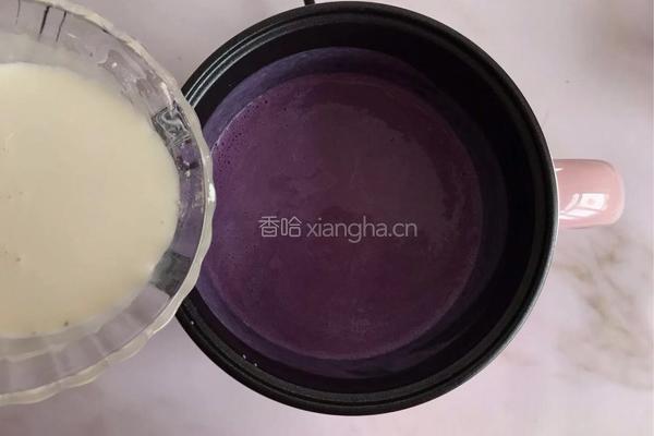 奶香紫薯小方的做法图解7