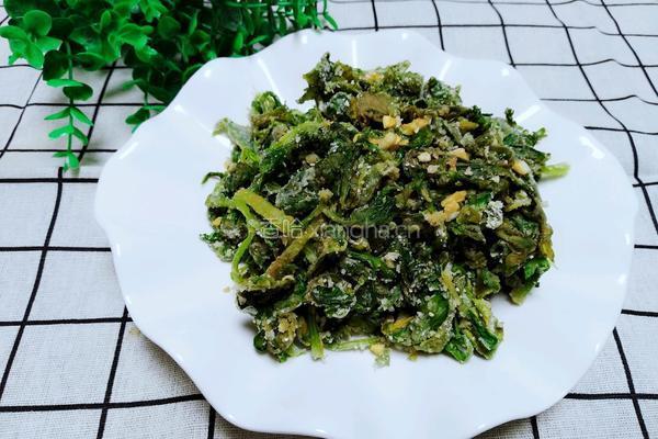 粉蒸芹菜叶的做法图解11