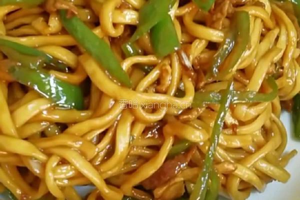 尖椒肉丝炒面的做法图解10