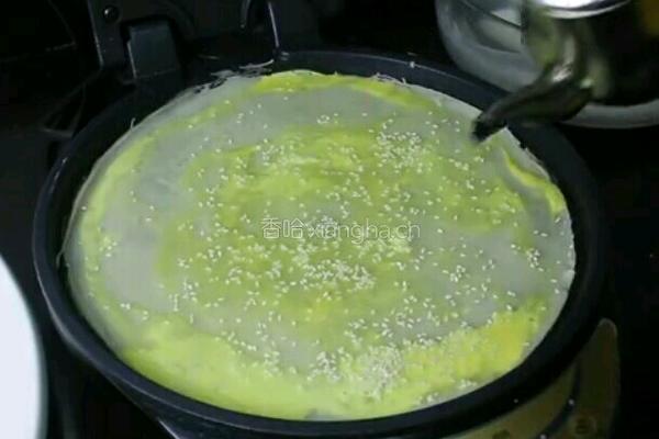 面糊糊鸡蛋饼的做法图解4