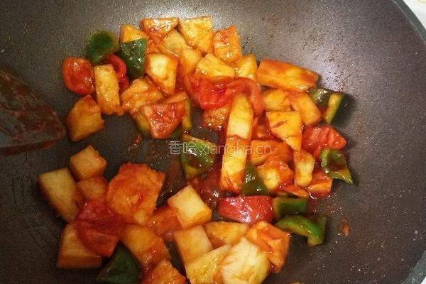 菠萝咕噜肉的做法图解6