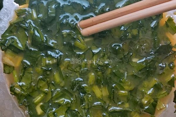 菠菜鸡蛋饼的做法图解3