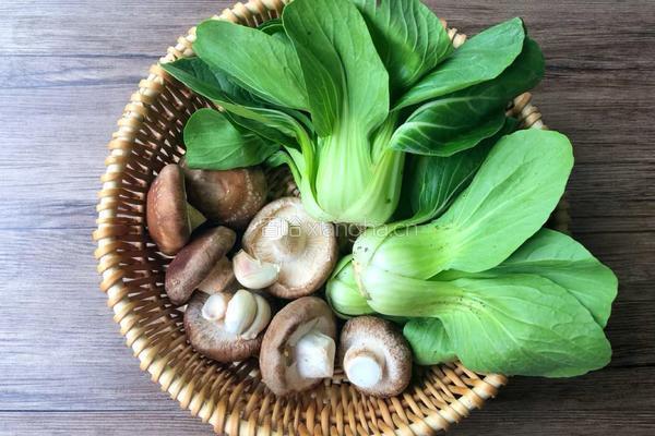 香菇青菜的做法图解1