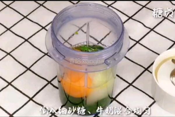 宝宝营养餐系列～菠菜蒸糕的做法图解4