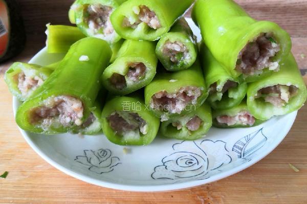 线椒灌肉的做法图解6
