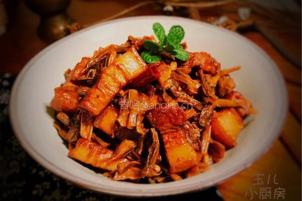干豆角焖肉