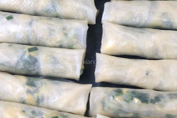 饺子皮鸡蛋卷的做法图解11