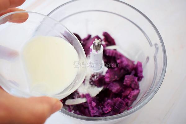 紫薯芋泥酸奶盒子的做法图解5