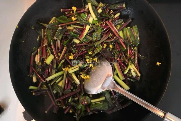 清炒菜苔的做法图解4