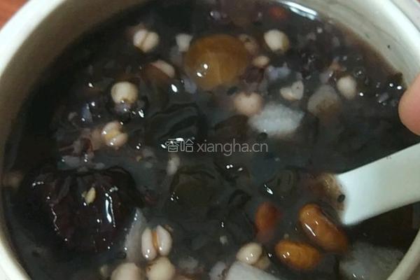 黑六宝山药粥的做法图解6