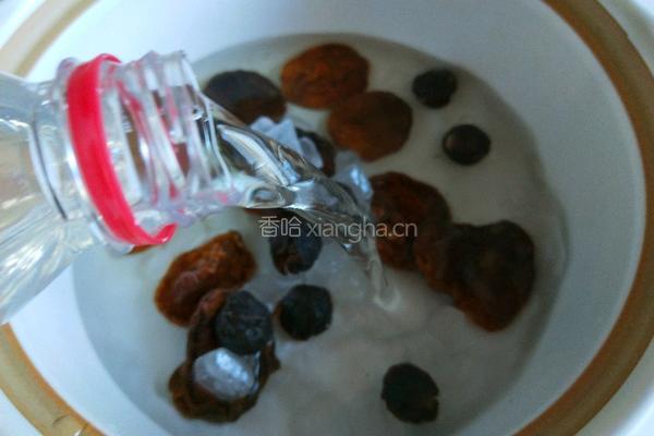 冰糖杏干桂圆茶的做法图解5