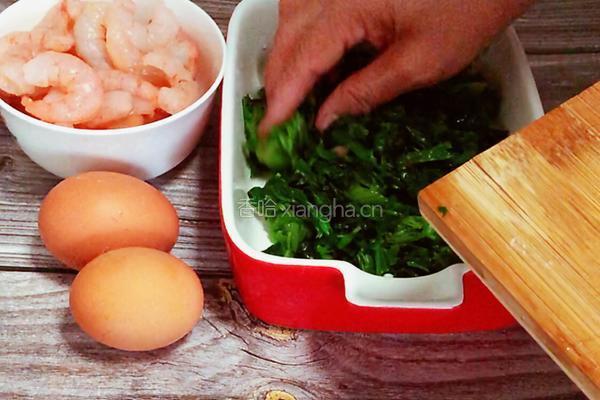 菠菜虾仁鸡蛋羹的做法图解3