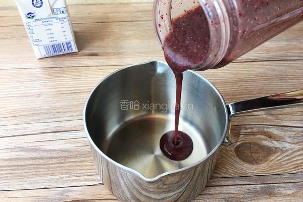 芒果椰汁紫米露的做法图解4