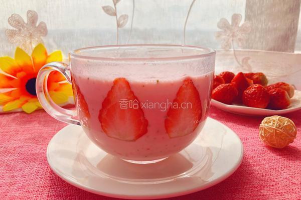 草莓奶昔的做法图解7