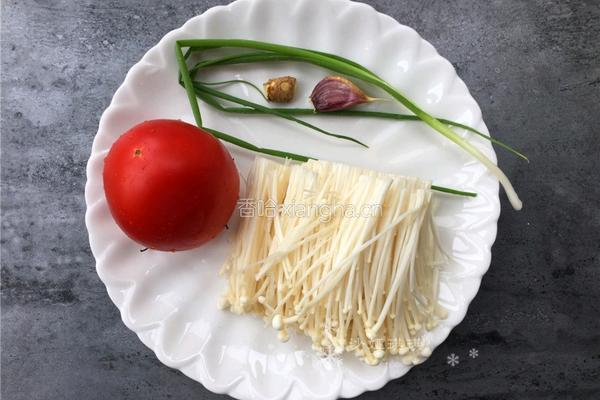 酸汁金针菇的做法图解1