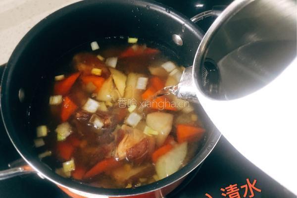 双色萝卜排骨汤的做法图解7