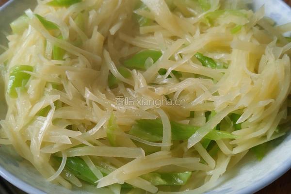 青椒土豆丝的做法图解3