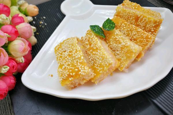 黄金虾饼的做法图解10