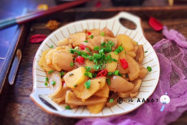 肉皮烧土豆片的做法图解10