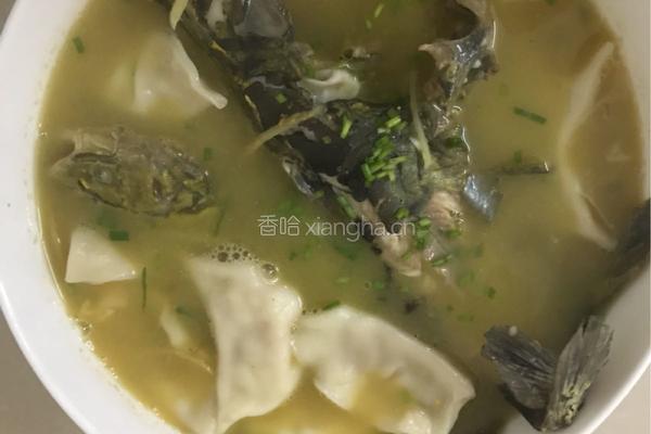 黄骨鱼煮饺子