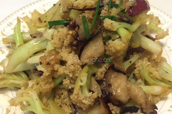 腊肉炒花菜的做法图解15