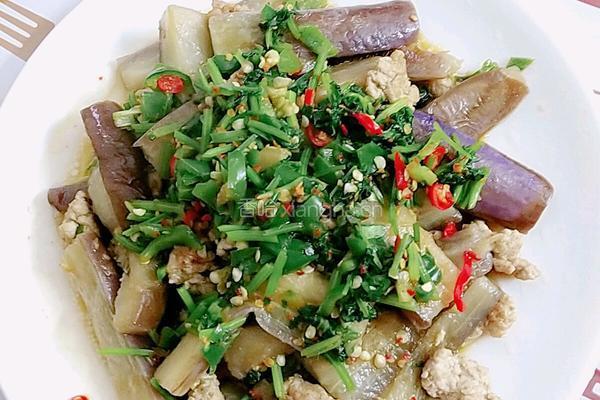 茄子炒肉的做法图解7