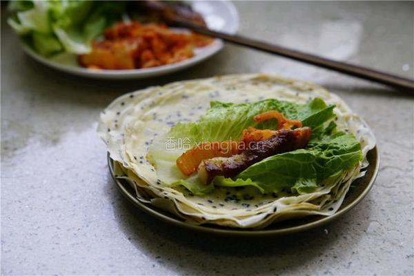 泡菜烤肉卷的做法图解9