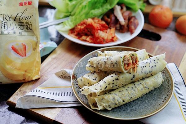 泡菜烤肉卷的做法图解11