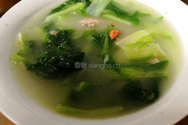 小白菜排骨汤