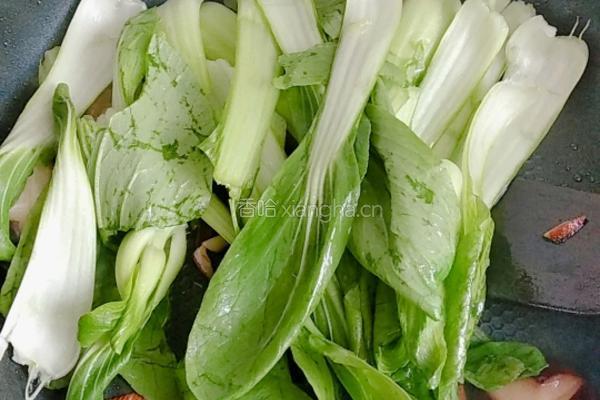 耗油香菇油菜的做法图解3