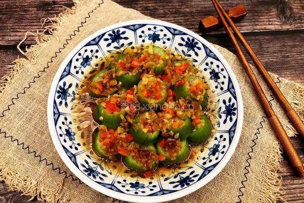 蒜蓉蒸丝瓜的做法图解8
