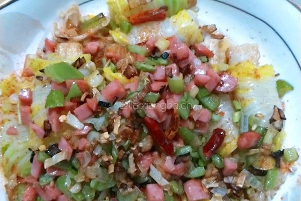 香辣娃娃菜金针菇的做法图解8