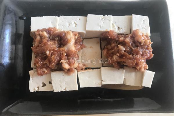 肉末豆腐蒸蛋的做法图解3