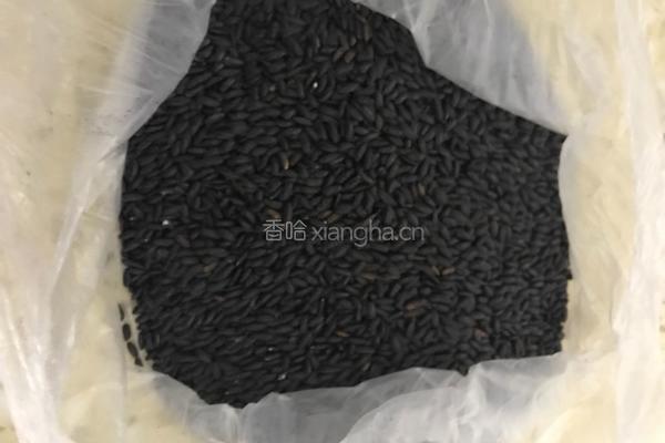蒸黑糯米糕的做法图解1