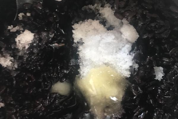 蒸黑糯米糕的做法图解5