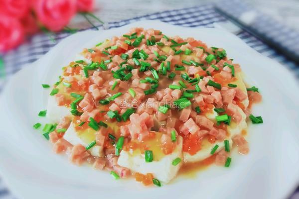 午餐肉蒸豆腐