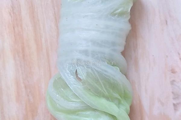 白菜猪肉卷的做法图解10