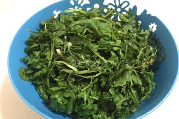 蒸菜：荠荠菜疙瘩的做法图解1