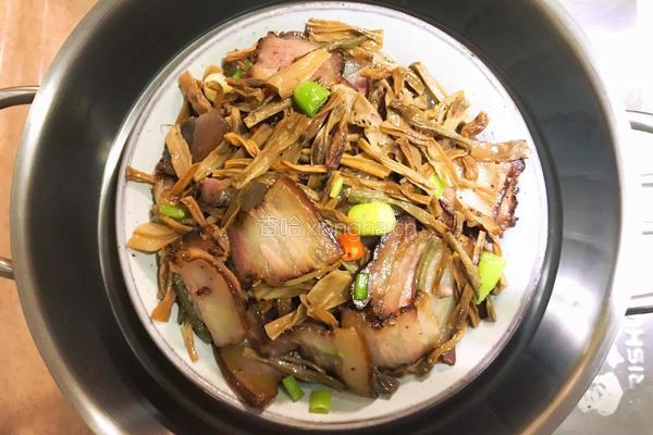 干豆角蒸腊肉的做法图解10