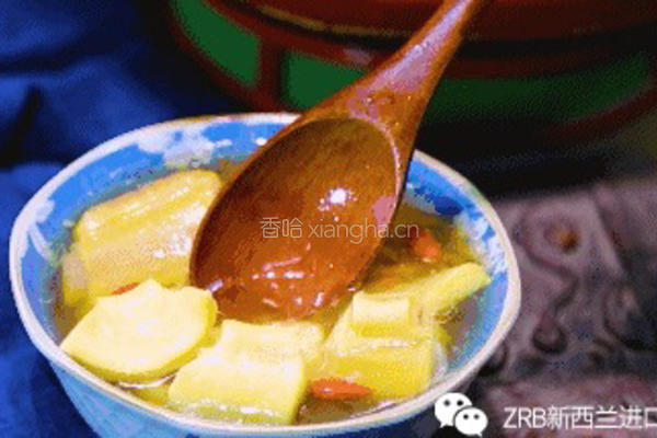 虫草花干贝新西兰花胶汤的做法图解4