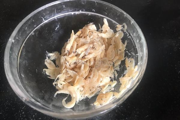 虾米油菜薹的做法图解3