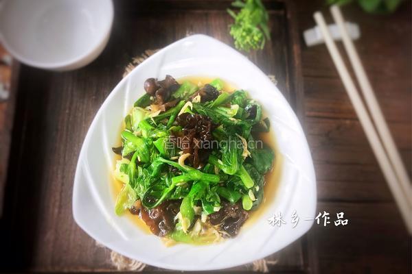 虾米油菜薹的做法图解12